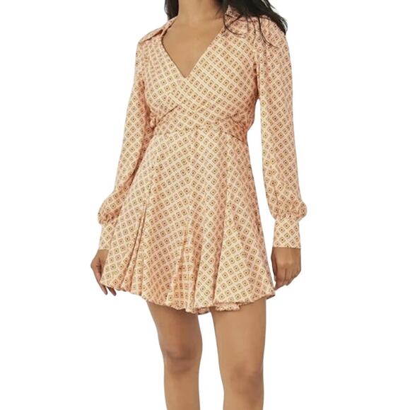 Free People Dress It Takes Two Long Sleeve minidress size Medium M - Picture 6 of 6